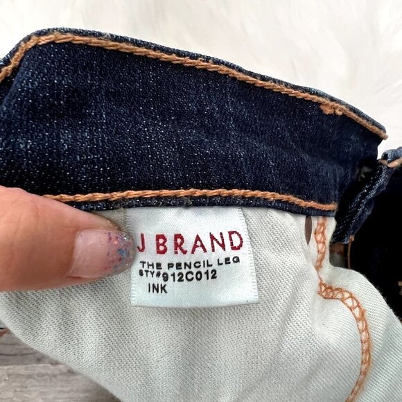 J Brand The Pencil Leg Jeans Ink Dark Wash Womens 28 - Picture 4 of 12